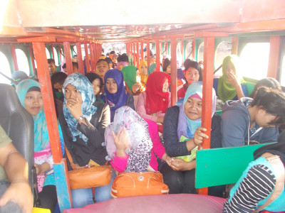 naik Boat ke palembang